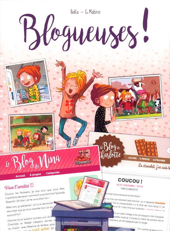 Blogueuses ! Ecrin comprenant "Le Blog de Nina" et "Le Blog de Charlotte"