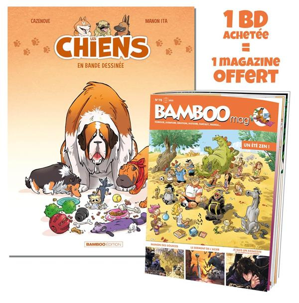 Les chiens en bande dessinée Tome 1 : Avec un cahier pédagogique. Avec Bamboo Mag N° 78, juillet-aoû