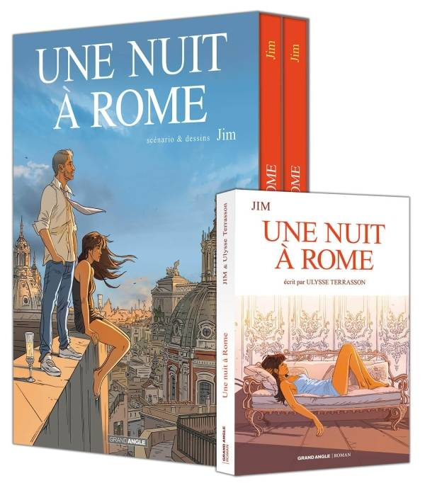 Une nuit à Rome Cycle 2 : Coffret 10 ans en 2 volumes : Tomes 3 et 4. Avec le roman et un ex-libris