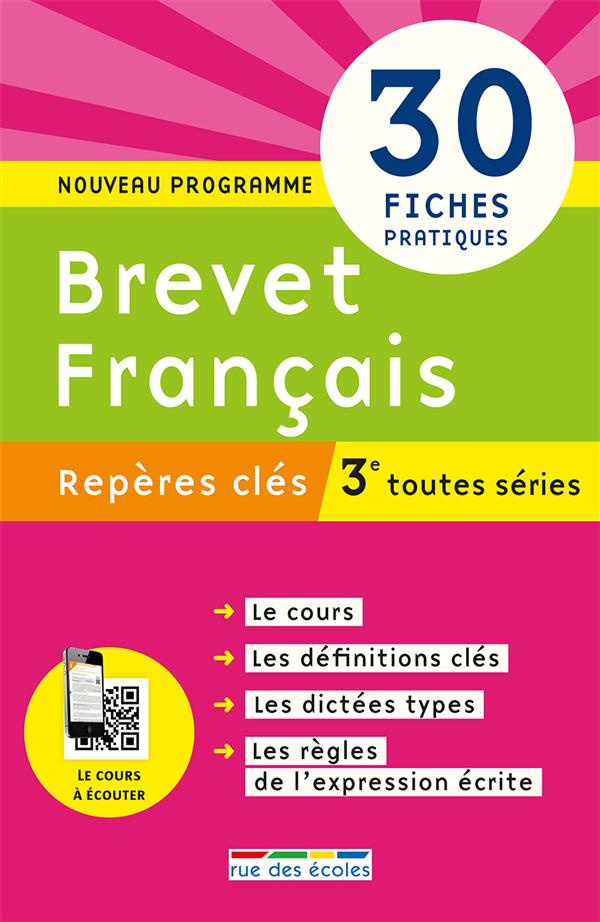 Brevet français 3e toutes séries. Edition 2016