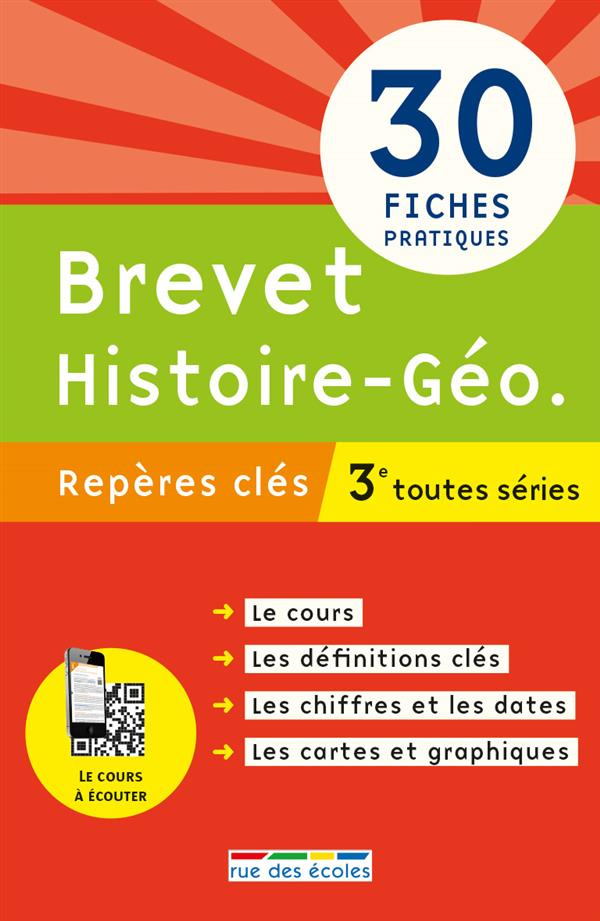 Brevet Histoire-Géo 3e toutes séries. Edition 2016