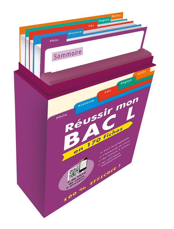 Réussir mon bac L en 155 fiches