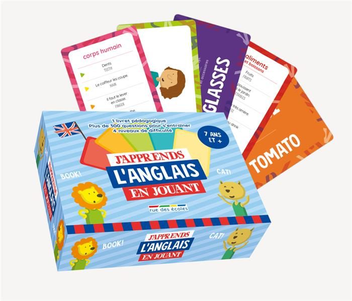 J'APPRENDS L'ANGLAIS EN JOUANT - 1 LIVRET PEDAGOGIQUE PLUS DE 300 QUESTIONS POUR S'ENTRAINER