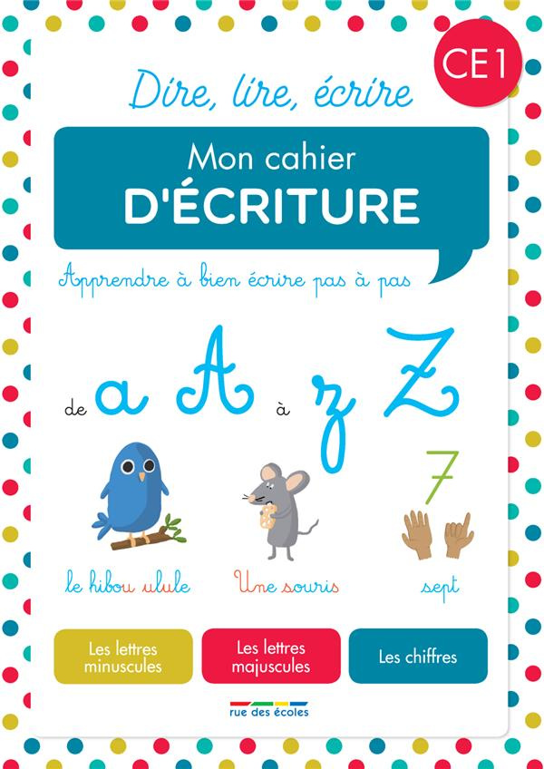 Mon cahier d'écriture CE1