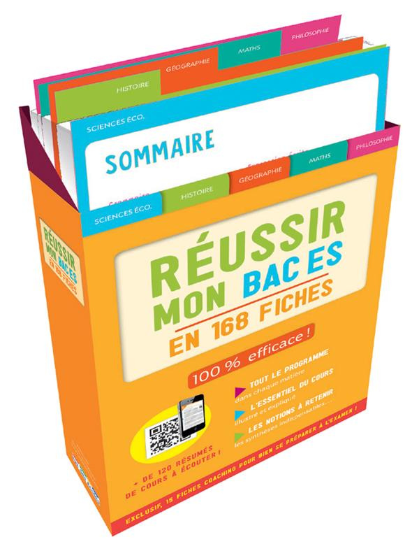 Réussir mon bac ES en 168 fiches. Edition 2019
