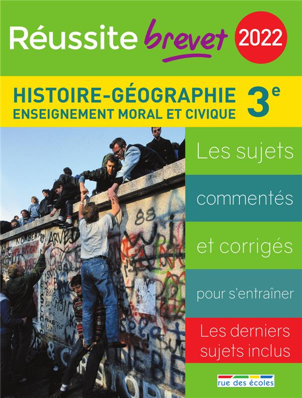 Histoire-géographie brevet 3e. Enseignement moral et civique, Edition 2022
