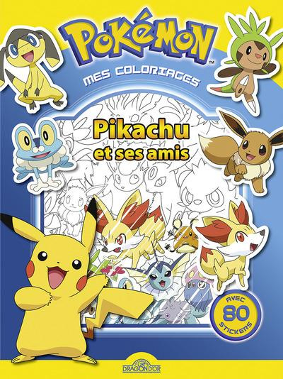 Pikachu et ses amis. Mes coloriages