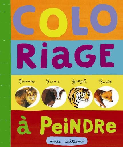 Coloriage à peindre : la savane, la ferme, la jungle, la forêt