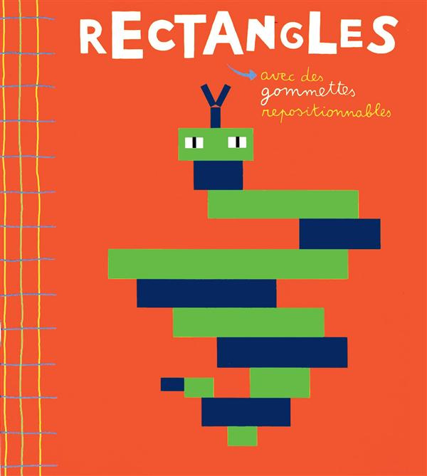 Rectangles. Avec des gommettes repositionnables