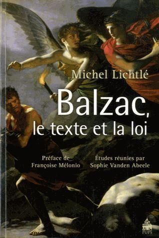 Balzac, le texte et la loi