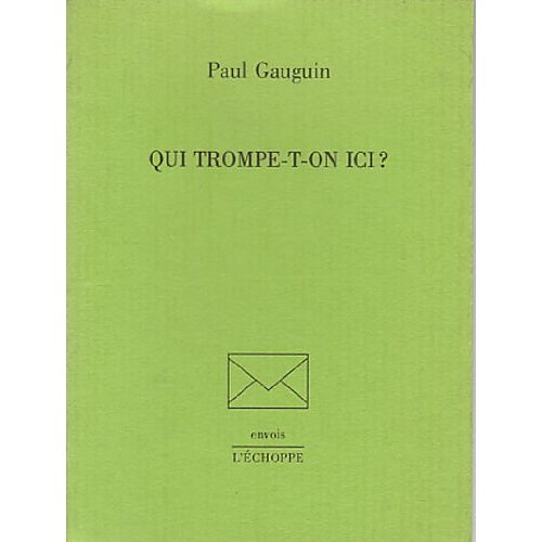 Qui trompe-t-on ici ?