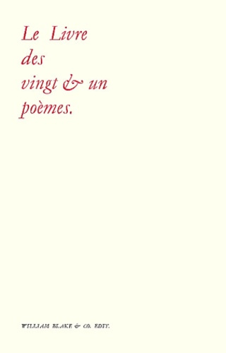 Le Livre des vingt & un poèmes