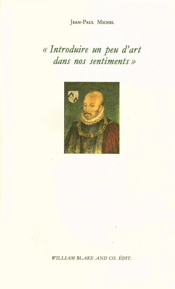 Introduire un peu d'art dans nos sentiments