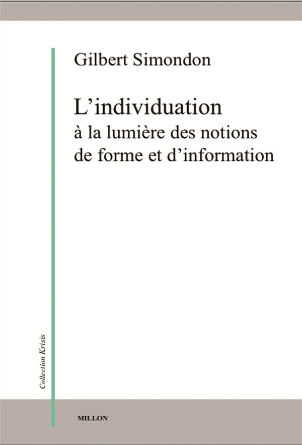 L'individuation à la lumière des notions de forme et d'information