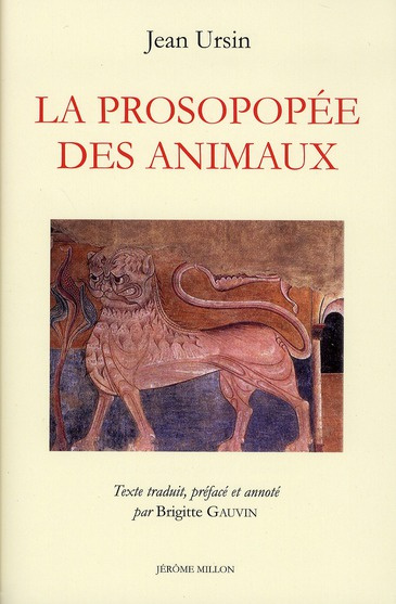 La Prosopopée des animaux. Edition bilingue français-latin