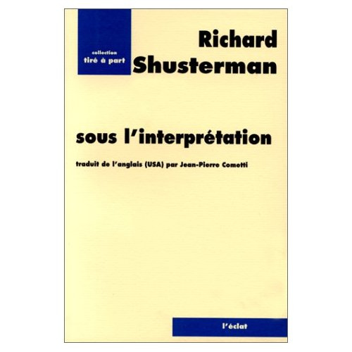 Sous l'interprétation