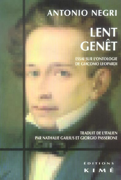 Lent genêt. Essai sur l'ontologie de Giacomo Leopardi