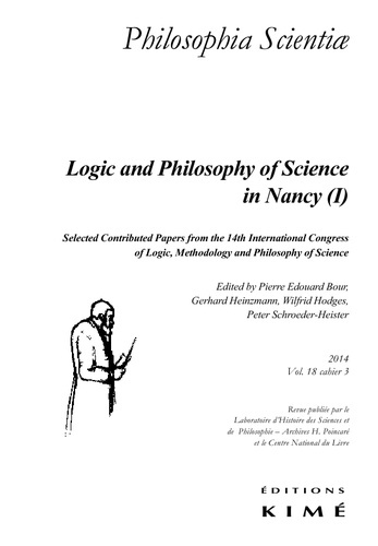 Philosophia Scientiae Volume 18/3 2014 : Méthodologie et philosophie des sciences