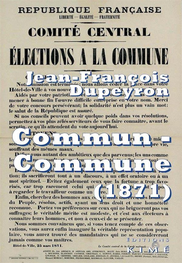 Commun-Commune. Penser la Commune de Paris (1871)