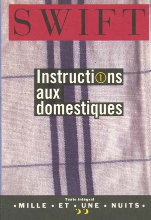 INSTRUCTIONS AUX DOMESTIQUES