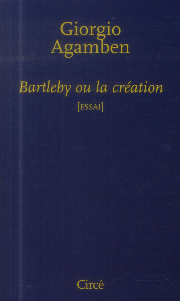 Bartleby ou la création