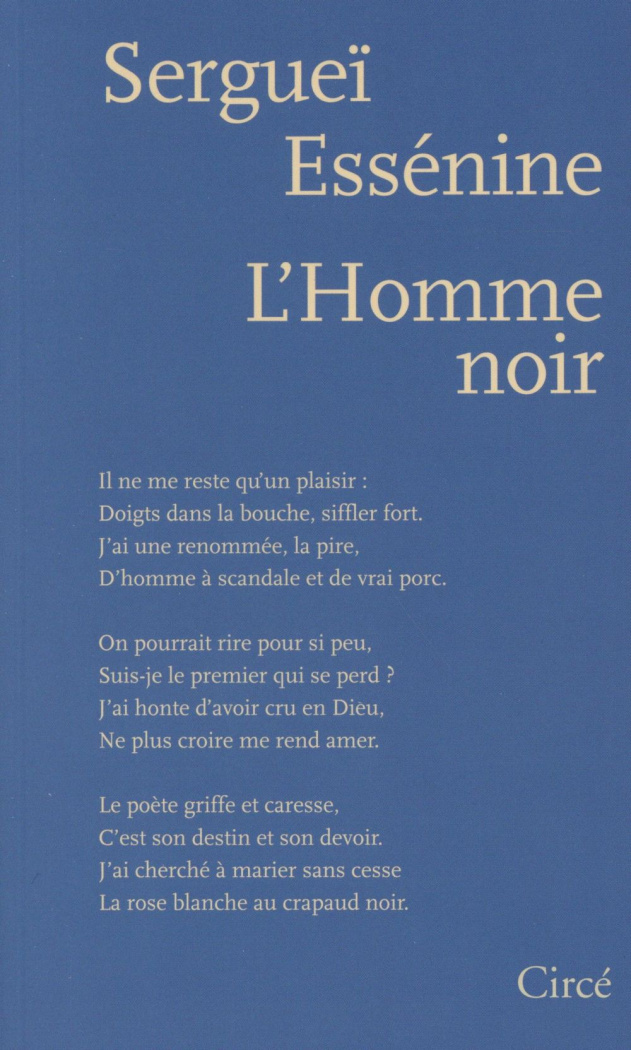 L'Homme noir (1910-1925). Edition bilingue français-russe