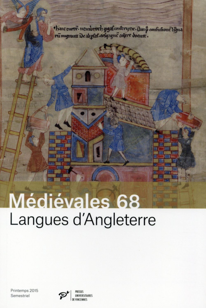 Médiévales N° 68 : Langues d'Angleterre. Au-delà du bilinguisme