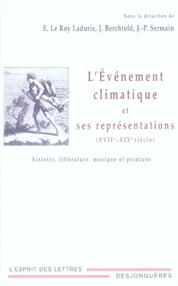 L'EVENEMENT CLIMATIQUE ET SES REPRESENTATIONS...