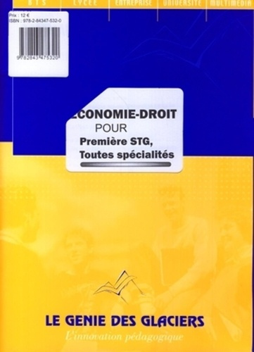 Economie-droit pour premere stg. toutes specialites. la pochette eleve. La pochette eleve