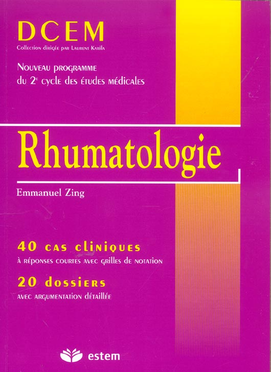 Rhumatologie. 40 cas cliniques, 20 dossiers
