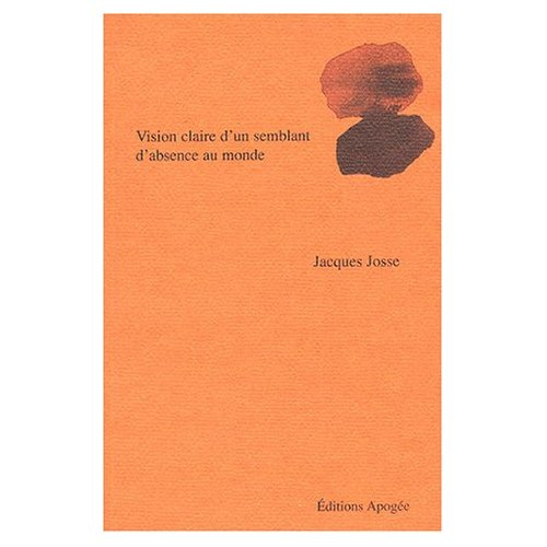 Vision claire d'un semblant d'absence au monde