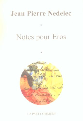 Notes pour Eros