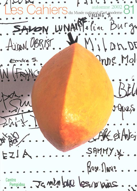 Les cahiers du Musée national d'art moderne N° 81 automne 2002