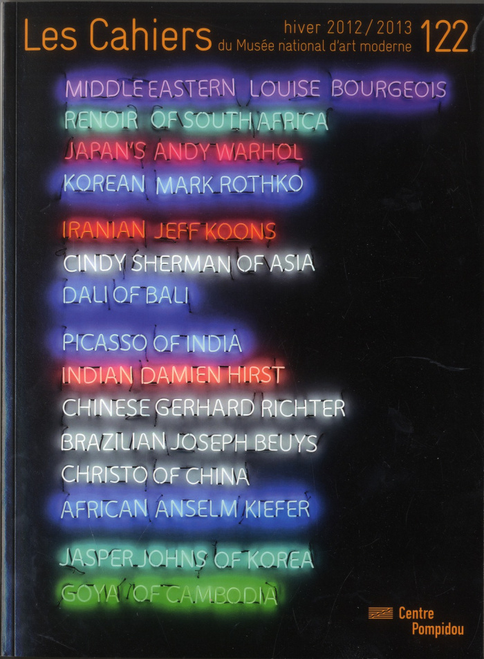 Les Cahiers du Musée national d'art moderne N° 122, hiver 2012/2013