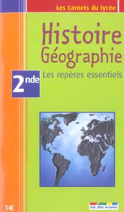 HISTOIRE/GEOGRAPHIE - CARNET SECONDE