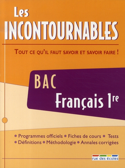 BAC : FRANCAIS 1ERE