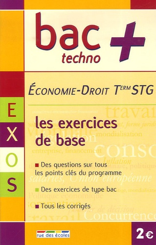 BAC  T STG ECONOMIE-DROIT EXERCICES