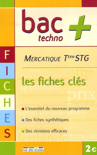 BAC  T STG MERCATIQUE FICHES