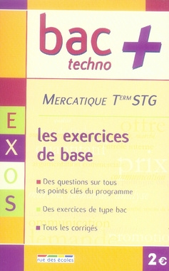 BAC  T STG MERCATIQUE EXERCICES