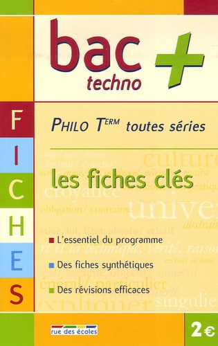 BAC  TT PHILOSOPHIE FICHES