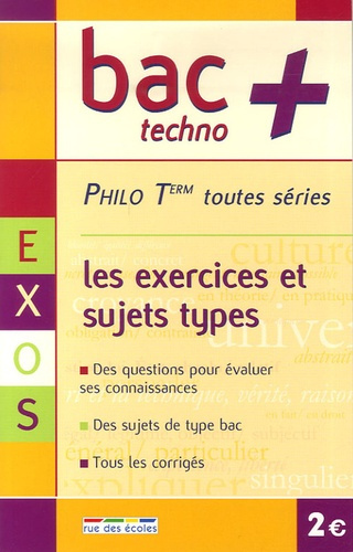 BAC  TT PHILOSOPHIE EXERCICES