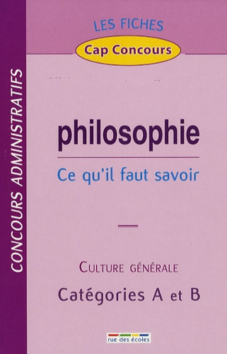 FICHES PHILOSOPHIE CATEGORIE A ET B