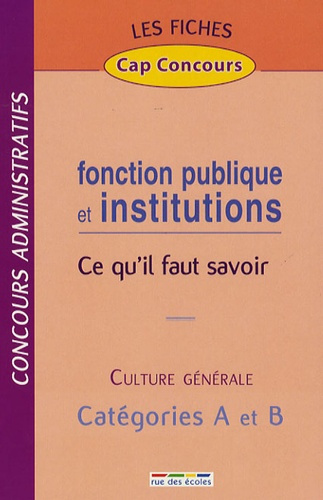 FICHES FONCTION PUBLIQUE