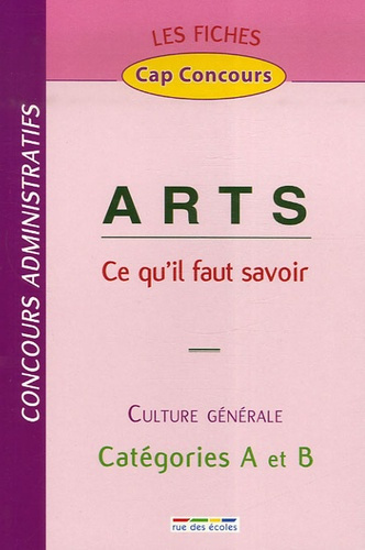 FICHES ARTS CATEGORIES A ET B