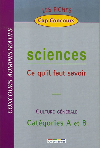 FICHES SCIENCES CATEGORIES A ET B