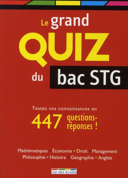 Le grand quiz du bac STG