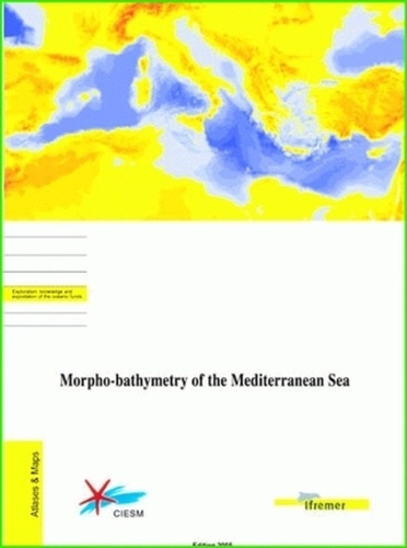 MORPHO-BATHYMETRY OF THE MEDITERRANEAN SEA - ECHELLE 1/2 000000 - 2 CARTES PLIEES SOUS POCHETTE