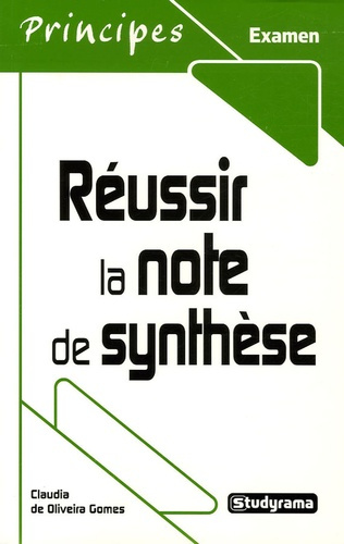 Réussir la note de synthèse
