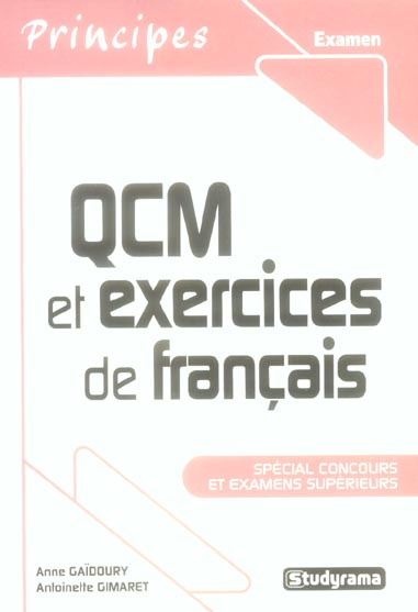 QCM et exercices de français