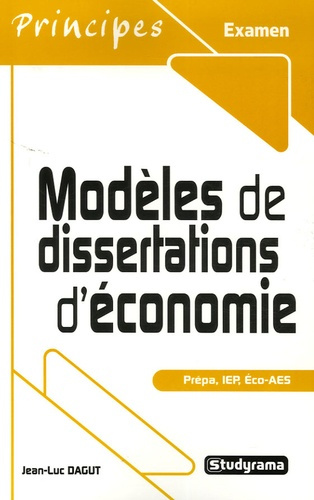 Modèles de dissertations d'économie